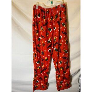 Elf Buddy Sleep Pants Lounge red Womens size Large L